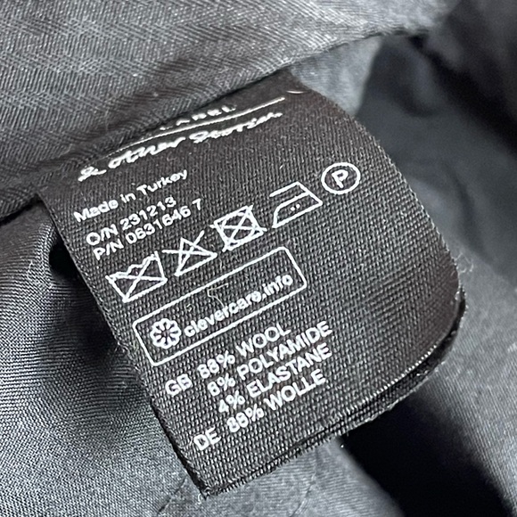 Stockholm Atelier & other stories office work pants gray with green size 2 - Picture 6 of 8